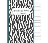 Manuscript Paper: Black And White Contemporary Print Music Staff Composition Paper