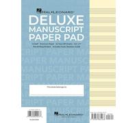 Hal Leonard – Bloc de papier à musique Deluxe Pad – Couverture bleue