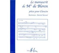 MANUSCRIT DE MLLE DE BLOREN - CLAVECIN