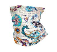 Manuscrit Grunge Pai-Sley Vintage Bandana 26X30Cm Séchage Rapide Cache-Cou Anti-Solaire Chapeaux Demi-Visage pour Course À Pied Randonnée Yoga