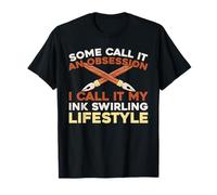 Manuscrit Typographie - Encre Calligraphie T-Shirt