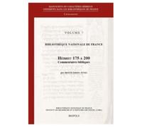 Manuscrits en caractères hébreux conservés dans les bibliothèques publiques de France Hébreu 175 à 200, Commentaires bibliques - Arlette Lipszyc-Attali - Brepols - broché - Essai