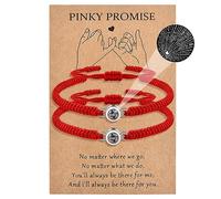 MANVEN 2PCS Bracelet Couple Cadeau Couple Projection des 100 Langues de Je t'aime Assorti Bracelet Couple Amoureux Amulette Cadeaux pour Petit Ami Petite Amie Maris Saint-Valentin Anniversaires