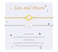 MANVEN Bracelet l'amitié Meilleure Amie Mère Fille Couple Sœur Soleil Lune