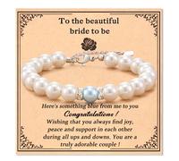 MANVEN Something Blue for Bride to Be Cadeaux de fête nuptiale pour future mariée, adjustable, ² »Ðâ Ö, Oxyde de zirconium