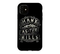 Manx As The Hills Isle of Man Faded Distressed Vintage Coque pour iPhone 11