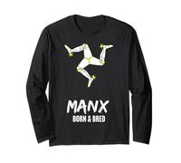 Manx Isle of Man Pride Heritage Souvenir triskel 3 Pieds Manche Longue