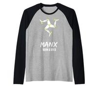 Manx Isle of Man Pride Heritage Souvenir triskel 3 Pieds Manche Raglan
