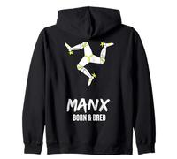 Manx Isle of Man Pride Heritage Souvenir triskel 3 Pieds Sweat à Capuche