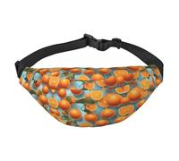 Many Delicious Oranges Grand sac banane tendance pour voyage, décontracté, convient pour le sport, la course à pied, le cyclisme, les voyages, la pêche
