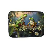 Many Frogs Sing on The Branches Sacoche pour ordinateur portable 17 pouces, housse de protection antichoc pour ordinateur portable, résistante à l'eau, mallette, sac à main pour homme et femme