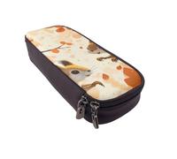 Many Frogs Sing on The Branches Summer Butterflies Trousse à rabat en cuir imprimé - Organiseur multifonction pour l'école, le bureau et les voyages, Écureuils mignons, Taille unique, Cartable