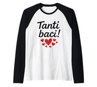 Many Kisses Italian Tanti Baci Cadeau pour hommes, femmes, enfants Manche Raglan