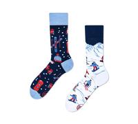 Many Mornings Alpine Ski Chaussettes dépareillées, Multi-Color, 39-42 Mixte