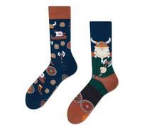 Many Mornings Chaussettes Amusantes et Colorées en Coton pour Femmes et Hommes au Design Original