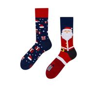 Many Mornings Chaussettes assorties Santa/Père Noël - Taille 43-46, Bleu, multicolore., 43-46
