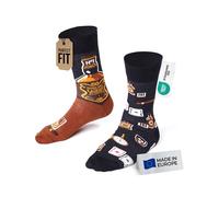 Many Mornings - Chaussettes à whisky avec inscription « Mismatched » Thème whisky Taille 43-46, multicolore, 43-46