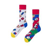 Many Mornings Chaussettes colorées amusantes unisexes en coton - Idée cadeau originale pour homme et femme - Tailles 35-46 - Chaussettes de tous les jours, UNO, 39-42