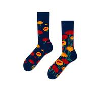 Many Mornings Chaussettes colorées et assorties avec motifs naturels - Chaussettes unisexe amusantes avec plantes - Chaussettes confortables en coton - Idée cadeau pour les amoureux de la nature, 39