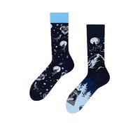 Many Mornings - Chaussettes d'hiver motif loup - Chaussettes assorties avec loup, 39-42