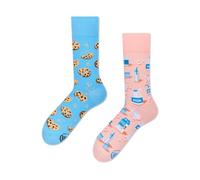 Many Mornings Chaussettes mélangées : lait et cookies/lait et biscuits, multicolore, 39-42
