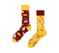 Many Mornings Chaussettes mixtes Mouse & Cheese Mismatched, Multicolore, 43-46