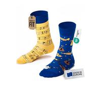 Many Mornings Chaussettes mixtes Music Notes Mismatched – Notes de musique – 35-38