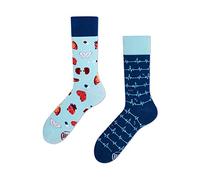 Many Mornings Chaussettes unisexe Dr. Sock Regular - Bleu - 43-46