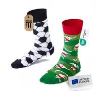 Many Mornings Football Fan Chaussettes dépareillées, Multi-Color, 39-42 Mixte