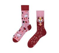 Many Mornings - Miss Guinée Pig/cochon d'Inde - Chaussettes mismatched - Cochon d'Inde, lapin, Rose, 39-42