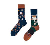 Many Mornings - Ragnasocks - Viking - Chaussettes mélangées - Vikings, Bleu/marron/multicolore, 39-42