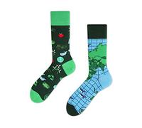 Many Mornings Save The Planet Chaussettes dépareillées, Multi-Color, 43-46 Mixte