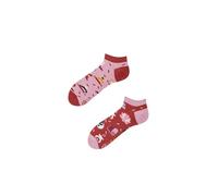 Many Mornings - Simply the Breast - Chaussettes de sport mismatsched - Femme, Rose, 35-38
