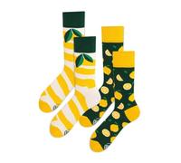 Many Mornings The Lemons Chaussettes multicolores avec citron, coton, citron vert, fruits, été (39-42)