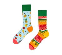 Many Mornings Tutti Frutti Chaussettes multicolores avec fruits, coton, ananas, citron, fraise, pastèque (39-42)