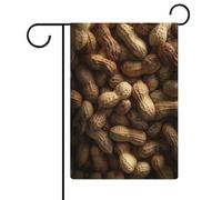 Many Peanuts Drapeau de jardin saisonnier en toile de jute double face Maison cour drapeaux extérieurs 32 x 47 cm