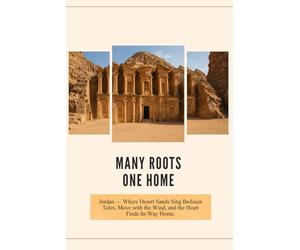 Many Roots, One Home: Jordan - Where Desert Sands Sing Bedouin Tales, Move with the Wind, and the Heart Finds Its Way Home.