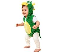 Manyakai Combinaison sans Manches À Capuchon Unisexe pour Bébé Photographie De Noël Halloween Costume d'animal pour Tout Petit Dinosaure Vert 12-18 Mois