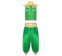 Manyakai Femme Homme Arabe Prince Costume Costume Arabe Pour Hommes Prince Anniversaire Soirée Thème Saint Valentin Costumes De Du Désert Vert M