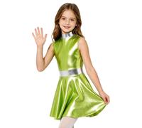 Manyakai Fille Ensemble Monde Futur Tenue Chanteuse Cosplay pour Filles | Robe Trapèze,Couleur Dégradée,Costume D'Halloween,Fêtes De,Jeu Déguisement,Activités Campus,Carnaval,Cosplay,La Fête