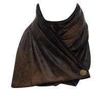 Manyakai Homme Foulard Vintage À La Mode 1 Pcs Cuir Artificiel Double Chaleur Conception De La Boucle Loisirs Accessoires Vestimentaires Quotidiens Café Taille Unique