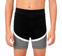 Manyakai Short Athlétique pour Enfants Doublé De Laine De Mouton pour Gymnastique Et Tumbling Short Danse Garçons Gymnastique Ballet Gris 11-12 Ans