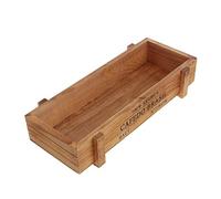 Manyo. Pot de Fleur Extérieur Bois, Bac à Fleurs Rectangulaire Jardinieres Exterieur Balcon, Pot Plante Interieur& Extérieur- 8,9" x 3,31" x 1,77" (Brown)