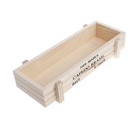Manyo. Pot de Fleur Extérieur Bois, Bac à Fleurs Rectangulaire Jardinieres Exterieur Balcon, Pot Plante Interieur& Extérieur- 8,9" x 3,31" x 1,77" (Blanc)