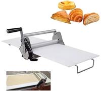 MANYOUYOU Machine à Laminer La Pâte Manuelle, Folding Dough Sheeter, Laminoir à Pâte à Croissants, Laminoir à Pâte à épaisseur Réglable 0-25mm, pour Pizzas, Pâtisseries Et Fondants 90 * 40cm