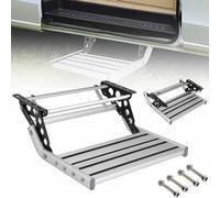 MANYOUYOU Marchepied pour Camping Car, Escabeau Pliable Manuel/électrique en Alliage D'aluminium avec Bande Antidérapante Et Extensible,Super Capacité De Charge De 200 Kg Electric-Singlelayer