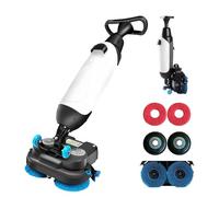 MANYOUYOU Mini Autolaveuse De Sol Professionnelle, Batterie De 120 Min, Largeur De Nettoyage De 43 Cm (17 Po) pour La Maison, Le Bureau, Les Salles De Bain Et Les Petits Espaces Commerciaux White