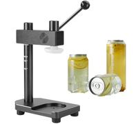 MANYOUYOU Scelleuse Automatique pour Canettes De Soda en Plastique, Hauteur Réglable, Diamètre De 51 mm, pour Boba, Thé Aux Perles, Smoothies Et Café Glacé Black