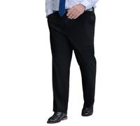 MANYUBEI Pantalon Formel pour Hommes Taille Haute Décontractée Grande Taille pour Le Travail Au Bureau Intelligent Jambe Droite Pantalon Habillé Confortable Ample,8XL,Black
