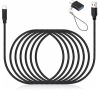Manzlep Câble USB C pour Elgato HD60 S+, carte de capture de jeu HD60 X et micro à condensateur XLR Wave 3, câble de charge super rapide avec adaptateur, 2 m de long
